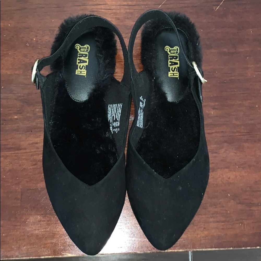 Black flats Size 10